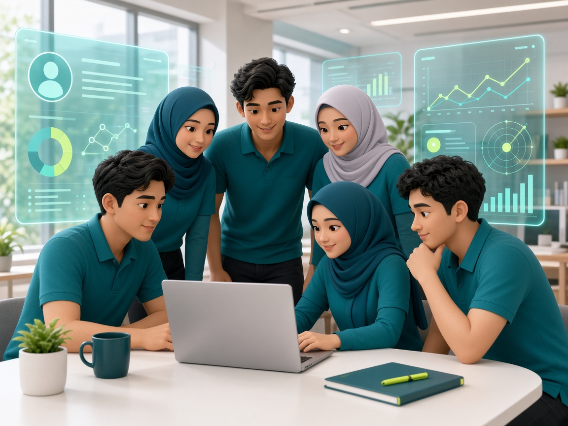 Tim JayabayaTechnology sedang berdiskusi project