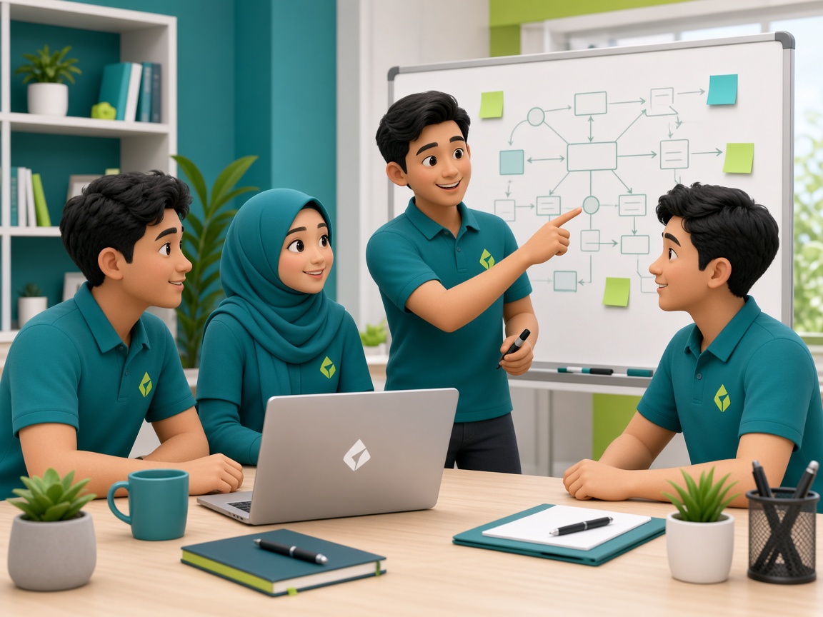 Rapat perencanaan proyek JayabayaTechnology